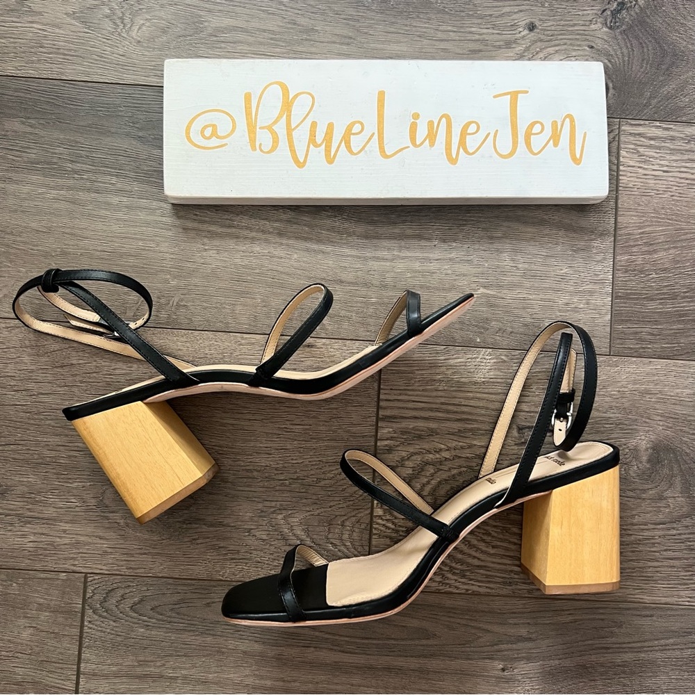 Black Suede Studio Verana Ankle Strap Sandals NWOT